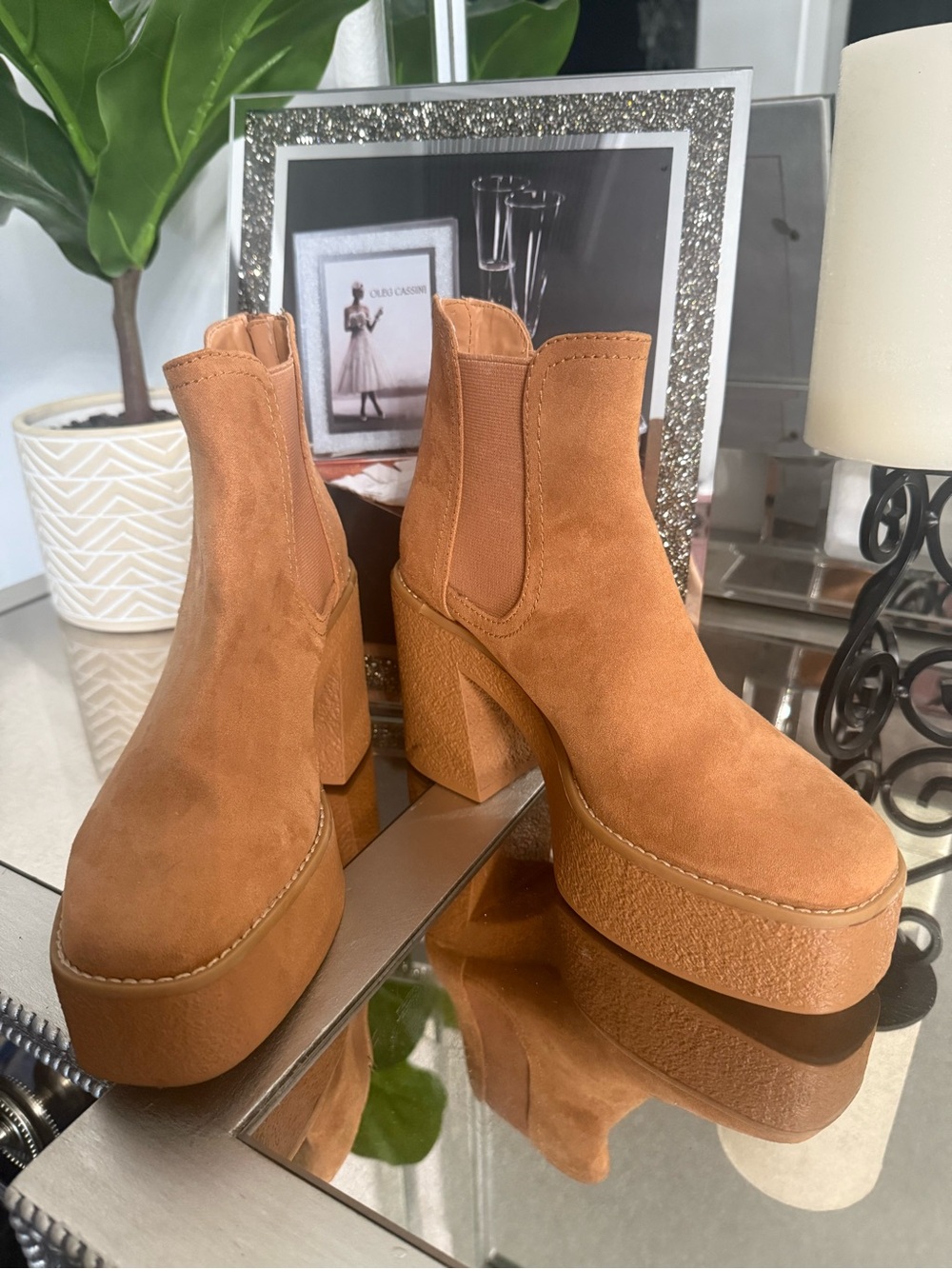 Steve Madden Cool Planet Lilyyy Platform Chunky Heel Boots Size 7